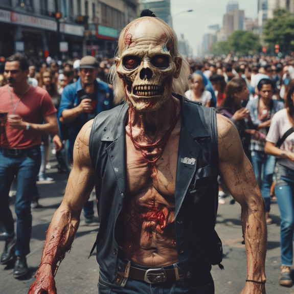 Jerome.C.House (American,1991) Mexico City's Zombie Walk 2025