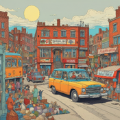 Jerome.C.House (American,1991) Taxi Driving 2025