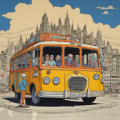 Jerome.C.House (American,1991) Tour Bus 2025