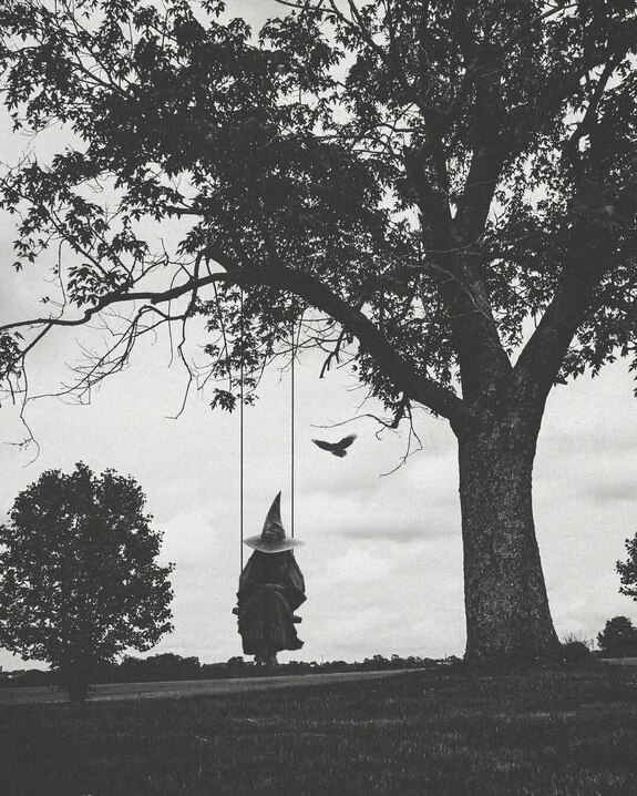 Jerome.C.House (American,1991) Witch on a Swing 2025