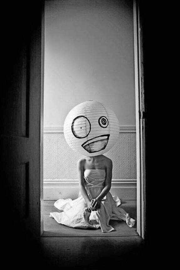 Jerome.C.House (American,1991) Creepy Paper Bag Head 2025