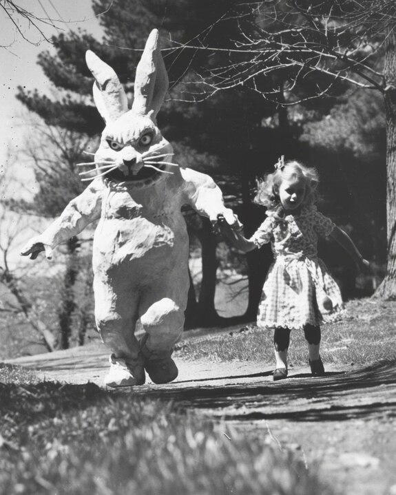 Jerome.C.House (American,1991) Creepy Vintage Easter Bunny 2025