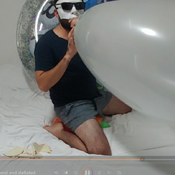 Kinky balloon blow  and deflated :)