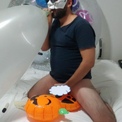 Kinky balloon blow  and deflated :)