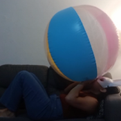 Mouth blow beachballl by Alice !!!