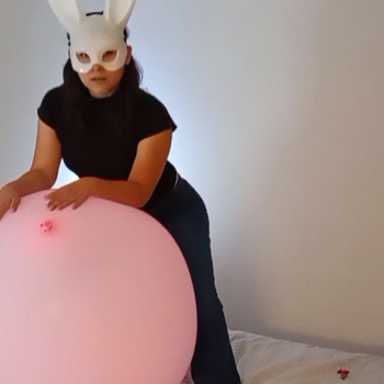 Popping lots of balloons by Alice!!! (stp, nail , ride to pop)