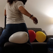 Ride balloons in a chair by Ary!!! (non pop video)