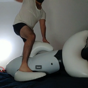 Riding and popping inflatables !!!