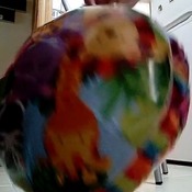 Sit to pop balloon mylar safari