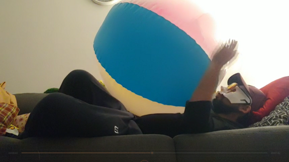 Beachball blow ride and pop !!!