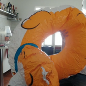 Blow inflatables and gymball time!!