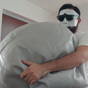 Blow inflatables and gymball time!!