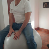 Blow inflatables and gymball time!!