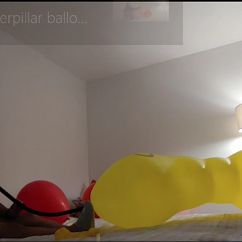 Blow to pop caterpillar cattex balloon!!!