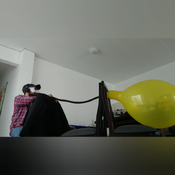 Blow to pop yellow unique balloon!!!