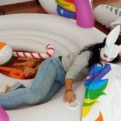 Blowing up a big big big inflatable by ARy!!!