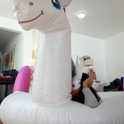 Blowing up a big big big inflatable by ARy!!!