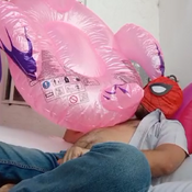 Blowing up big inflatables (pump , electric pump and mouth blow)