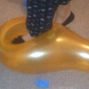 Charl standing on BIG BALLOONS