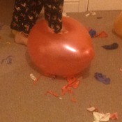 Charls Big balloon bust Barefeet