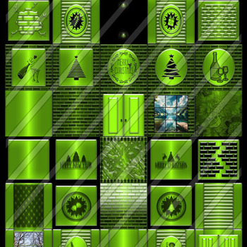 christmas the Green Project 30 textures new pack for imvu creators