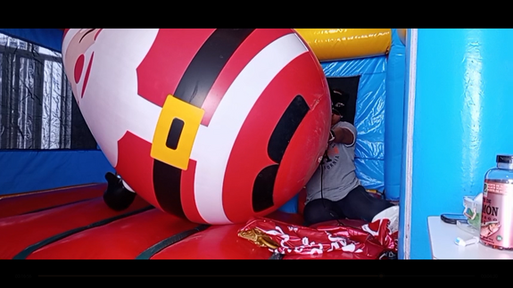 Fun video with inflatables in the inflatable castle!!!  (ride, pop, overinflate)