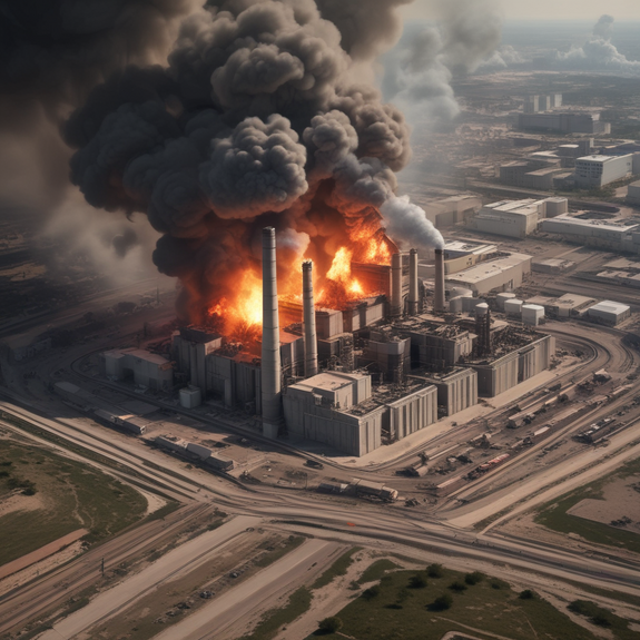 Jerome.C.House (American,1991) TEXAS Power Plant Explosion 2025