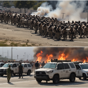 Jerome.C.House (American,1991) Trump Declares Emergency; NATIONAL GUARD Deployed Amid LA Immigration Riots ICE 2025