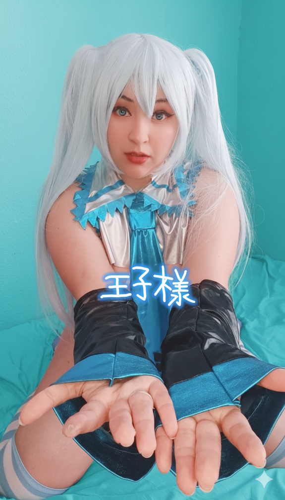 Miku Hatsune lingerie blue