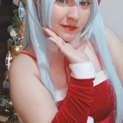 Miku Hatsune navideña selfis