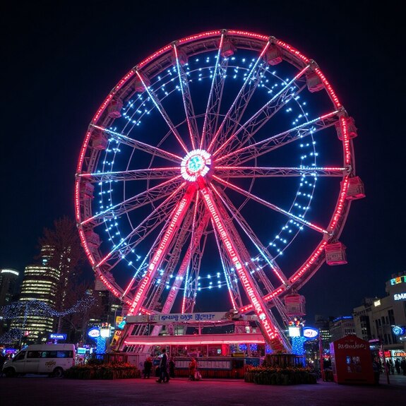 Neon Ferris Wheel