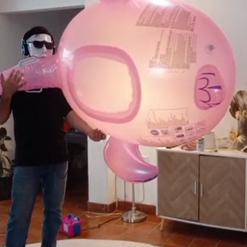 Overinflate and pop inflatables!!!