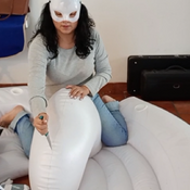 Popping 72 inches beachball , whale and parts of the unicorn!!! by Ary