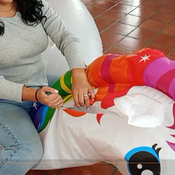 Popping 72 inches beachball , whale and parts of the unicorn!!! by Ary