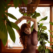 Sheer Bodysuit in the Sunroom