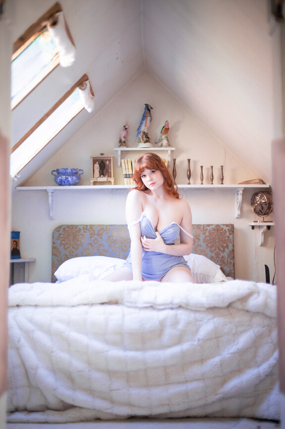 Baby Blue Slip by Evgenia