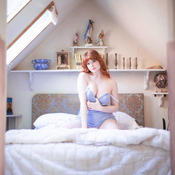 Baby Blue Slip by Evgenia