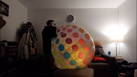 Big beachball mouth blow by JP