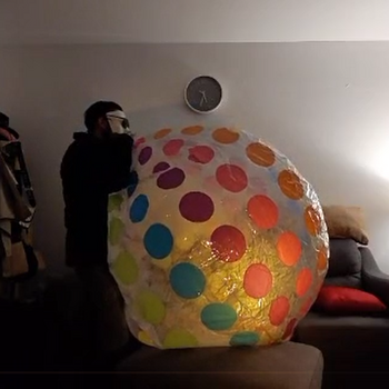 Big beachball mouth blow by JP