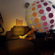 Big beachball mouth blow by JP