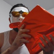 Big heart balloon mouth blow!!!