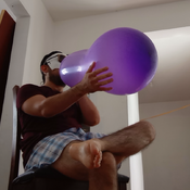 Big neck balloon blow!!!