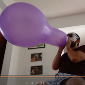 Big neck balloon blow!!!