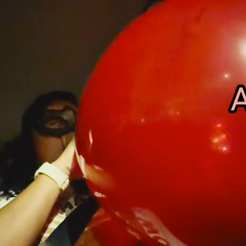 BLow and deflated balloons in the car