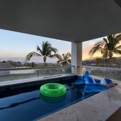 Blow beachball and swimming ring