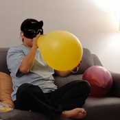 Blowing up balloons (non pop) Ary 2026