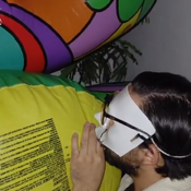 Blowing up big inflatable (rhino)