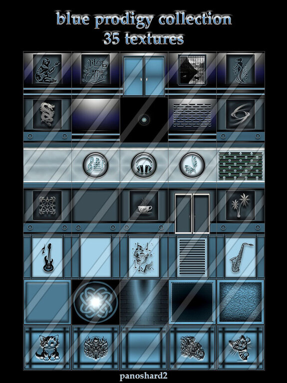 blue prodigy collection 35 textures new pack for imvu creators