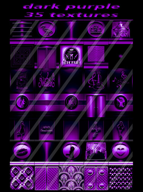 dark purple 35 textures for imvu creators