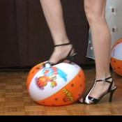 Destroying balls with heels